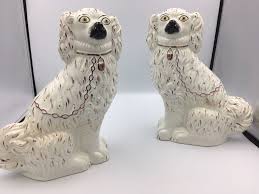 This group of reproductions is from antique fakes and reproductions by ruth webb lee the word is frequently used on transfer decorated dinnerware. Large Pair Victorian Staffordshire Dogs Lennox Cato Antiques
