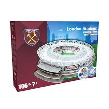 A range of stadium tour options have been created to allow visitors to experience the unique atmosphere of the hammers' iconic home on queen elizabeth olympic park. West Ham London Stadion 3d Puzzle