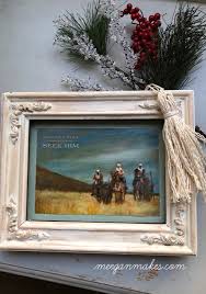Diy mod podge photo canvas!! Decoupage And Framed Christmas Card On Canvas What Meegan Makes