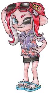 How to draw octoling from splatoon. Summer Octoling Drawing Splatoon