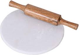 By Jaipur Ace Indian White Marble Roti Maker With Wooden Belan White Marble Chakla 10 Inch Diameter With Bel In 2021 Specialty Appliances White Marble Top 10 Bathrooms
