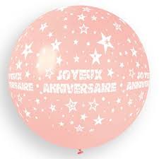 Je vous souhaite une belle voiture, une datcha, une bonne pour mon frère, que j'aime du plus profond de mon cœur, je t'offre les plus belles fleurs et te souhaite un joyeux anniversaire. 1 Ballon Geant Joyeux Anniversaire Rose Bebe O80cm Ballon Anniversaire Thema Deco Fr