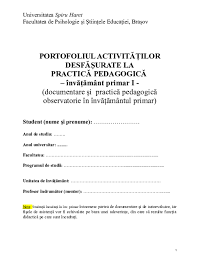 La universidad pedagógica y tecnológica de colombia. Doc Portofoliul Practicii Pedagogice Invatamant Primar I Mod Sutu Paula Academia Edu