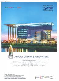Maybe you would like to learn more about one of these? Another Crowning Achievement Sp Setia S Corporate Hq Has Won Fiabci Malaysia Property Award 2015 For Sustainable Development Dr Tan Loke Mun