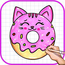 Food is always a cool and easy thing to draw for beginners. How To Draw Cute Donuts Squishy Easy Drawing Amazon De Apps Spiele