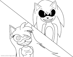 Nightmare beginning , and an antagonist in sally.exe continued nightmare and sally.exe continued nightmare: Sonic Exe Tails Coloring Pages Xcolorings Com