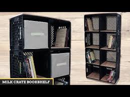 Ah the milk crate, the original building block for diy furniture. Milk Crate Diy Bookshelf Youtube