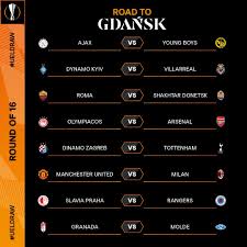 Generally, this is a great draw, should be a good round! 2020 21 Europa League Round Of 16 Draw Revealed Bleachers News