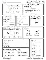 Math For Second Grade First Trimester Daily Math 2nd Grade Math Worksheets 2nd Grade Math