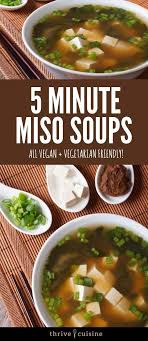 5 Minute Miso Soup Recipe Vegan Gluten Free Recipe Vegan Soup Recipes Miso Soup Recipe Vegan Vegan Miso Soup