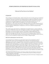 Malaysian entrepreneurship in the malaysian market. Pdf Strengthening Entrepreneurship In Malaysia Muhammad Hatifi Aziz Academia Edu