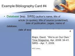There you need to mention all the information for later referencing. Bibliography And Note Cards Ppt Download