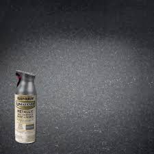 I'm not qualified to give any advice on spraying, other than do it outside and according to my professional car painter neighbor, you should sand the primer before painting on the top coat. Rust Oleum Universal 11 Oz All Surface Metallic Dark Steel Spray Paint And Primer In One 6 Pack 342503 The Home Depot