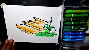 Cara mewarnai tanaman, bunga dan rumput dengan gradasi crayon/oilpastel | website memberikan informasi yang. Cara Menggambar Rumput Dengan Crayon Youtube