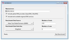 15/06/2010 · dns benchmark est un programme conçu pour tester la rapidité sur l'accès à ce genre d'adresse. Namebench Descargar