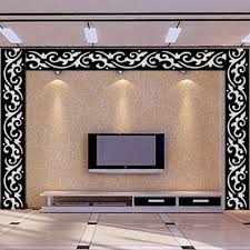 10pcs Of Set Diy Modern Acrylic Mirror Sticker Art Bedroom Ceiling Decals Tv Background Decoration Home Decor Wall Stickers Tv Wall Design Tv Room Design Ceiling Design Modern