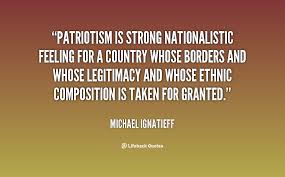 Patriotism is strong nationalistic feeling for a country whose ... via Relatably.com