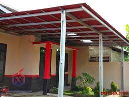 Rangka atap baja ringan tahan api ( tidak merambatkan api ) 17. Kanopi Baja Ringan Atau Besi Hollow Gms Bangunan