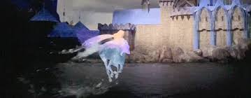 Discover and share the best gifs on tenor. Frozen 2 Elsa Riding On Nokk Saving Arendelle From Flood Moment In Gifs Youloveit Com