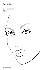 free printable face chart for makeup artists facechart