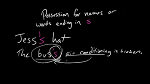 Have you ever met an 'indian giver' (someone who gives something to another person, but later demands it. Possession For Words Ending In S Video Khan Academy