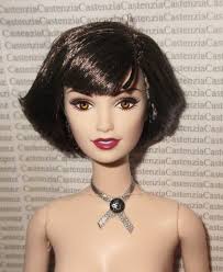 J74) NUDE BARBIE MATTEL TWILIGHT ECLIPSE ALICE SHORT BOB BRUNETTE DOLL FOR  OOAK