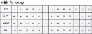 Size Chart Elegant Church Suits