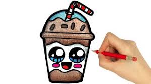 How to draw a milkshake. How To Draw A Cute Milk Shake Youtube