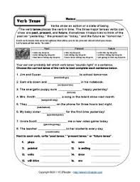 Verb Tense Worksheets Verb Worksheets Verb Tenses Verb