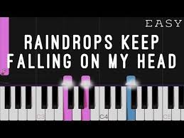 Raindrops Keep Falling On My Head B J Thomas Easy Piano Tutorial Youtube In 2020 Online Piano Lessons Piano Tutorial Music Chords
