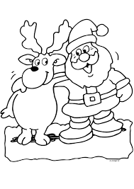 Kerstman Met Rendier Kerst Kleurplaten Kleurplaat Com Kerstman Kerst Knutselen Kerstkleurplaten
