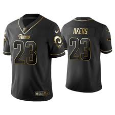 Cam akers had the most rush yards ever by a rams rookie since jerome bettis in 1993 (212) 29 carries 171 rush yards what a career night for the rook. Cam Akers Rams Golden Edition Vapor Limited Black Jersey