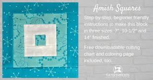 Block beim führenden marktplatz für gebrauchtmaschinen kaufen. Easy Amish Squares Quilt Block Tutorial 7 10 1 2 And 14 Finished