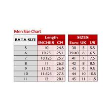 Shoes Size Chart For Men India