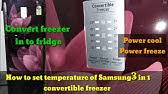I have a samsung rl42hgsw, which i had replaced a faulty thermistor 8 months ago. Samsung Convertible Refrigerator Temperature Setting For Summer Temperature Setting For Fridge Youtube