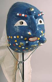 Korea Mask Blue Korean Mask Korean Art Mask Dance Korean Traditional