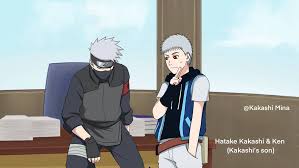 Hatake Kakashi And His Son By Hatake Mina Kakashi Naruto Manga