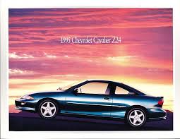 Coupe 71,727 gasoline blue manual. 1995 Chevrolet Cavalier Z24 Car Posters Sweet Ride Chevrolet