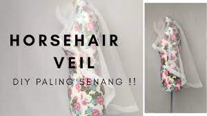 Cara buat veil yang lebih murah, jimat dan unik. Diy Horsehair Veil Diy Wedding Veil 2018 Youtube