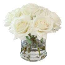 5.08ounces/144g package:4 bundles of artificial flowers,no vase included. Small Faux Flower Arrangements Wayfair