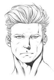 How To Draw The Male Head - Front View