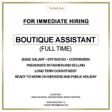 Abd manaf (name) mail (1). Sebar Kerja On Twitter Assalamualaikum Butik Nawlaa Bangi Sentral Sedang Mencari Pembantu Butik Full Time Bagi Mengisi 3 Kekosongan