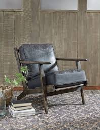 Top Grain Leather And Distressed Oak Frame The Caleb Chair Is Statement Seating Chair Leather Accent Chair Top Grain Leather Chairs