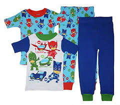 Pj Masks Boys 4 Piece Cotton Pajama Set Buy Online In Guernsey At Desertcart