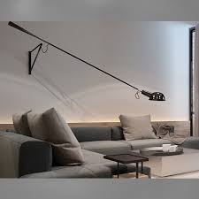 Modern Adjustable Long Swing Arm Wall Lamp Lights For Reading 360 Degree Rotatable Flexible Vintage Black Metal Wall Lamp Led Led Indoor Wall Lamps Aliexpress