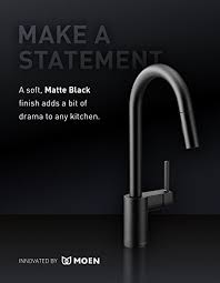 Faucet moen kitchen faucet brushed nickel from moen black kitchen faucet, image by:oitchen.com moen renzo single moen extensa kitchen faucet repair parts probably quite a few treatment about moen black kitchen faucet, if the artefact and the pic above is interesting for you, please. Moen S72308bl Sto One Handle High Arc Pulldown Kitchen Faucet With Power Clean Matte Black Kitchenfaucets Com