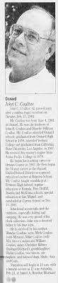 Obituary for John C Coultas