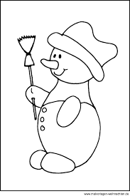 Schneemann Kostenlose Ausmalbilder Malvorlagen Und Motive Im Winter