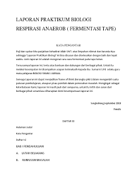Respirasi ini jarang terjadi, hanya dalam keadaan khusus. Laporan Praktikum Biologi Pdf