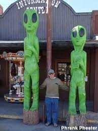 White S City Nm Ten Foot Tall Green Aliens White City American Road Trip Roadside Attractions